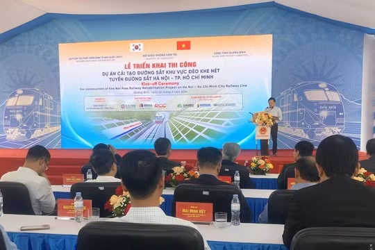 Khởi công dự án cải tạo đường sắt khu vực đèo Khe Nét hơn 2.000 tỉ đồng