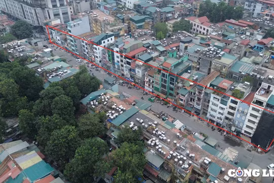 Hà Nội: Cận cảnh dự án đường Phương Mai - sông Lừ 'vướng' giải phóng mặt bằng