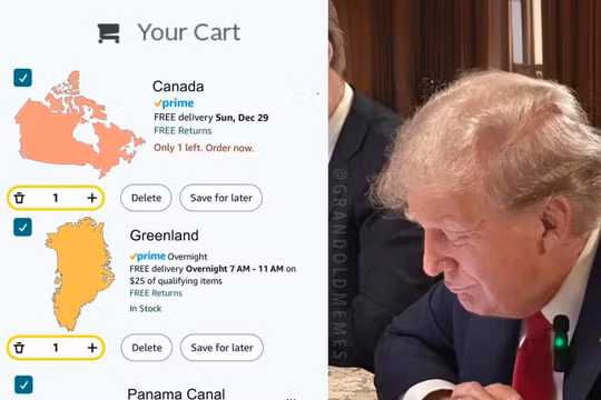 Eric Trump đùa về việc mua các quốc gia khác trên Amazon
