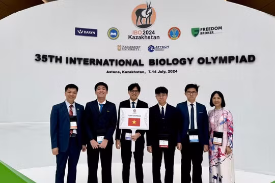 Học sinh Việt Nam lập kỷ lục tại Olympic Sinh Học quốc tế