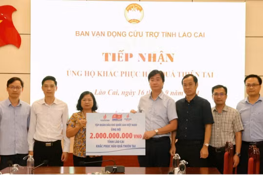 PV GAS kịp thời hỗ trợ đồng bào miền Bắc bị ảnh hưởng bởi siêu bão Yagi