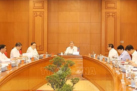 Tổng Bí thư, Chủ tịch nước Tô Lâm chủ trì họp Tiểu ban Nhân sự Đại hội XIV của Đảng