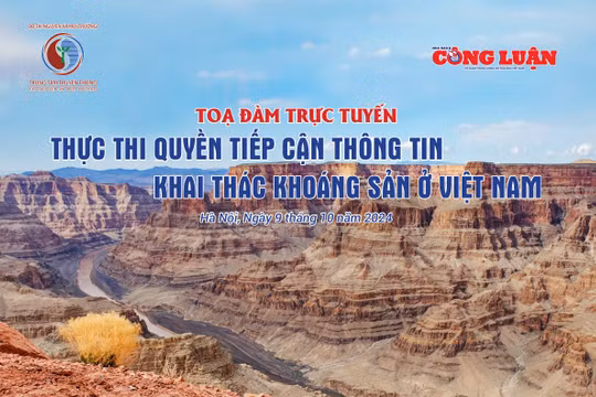 Toạ đàm trực tuyến: Thực thi quyền tiếp cận thông tin khai thác khoáng sản ở Việt Nam