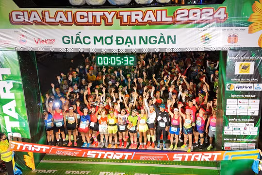 Gần 7.000 vận động viên chinh phục Giải chạy Gia Lai City Trail 2024
