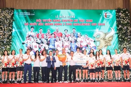Đội tuyển bóng chuyền nữ Việt Nam được nhận thưởng gần một tỷ đồng