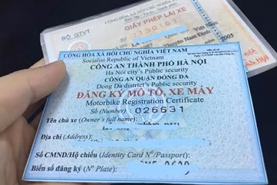 Từ 1/8/2024, người dân có thể đăng ký, bấm biển số xe máy trực tuyến trên VNeID