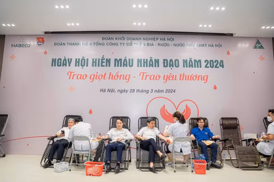 Ngày hội hiến máu nhân đạo HABECO năm 2024 - Trao giọt hồng, trao yêu thương