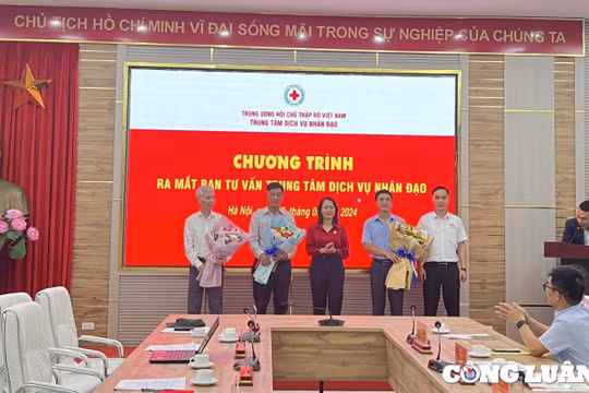 Hội Chữ thập đỏ Việt Nam ra mắt Ban Tư vấn Trung tâm Dịch vụ nhân đạo