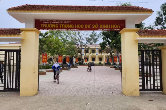 Trường Trung học cơ sở Định Hòa: Nỗ lực xây dựng trường chuẩn Quốc gia mức độ 2