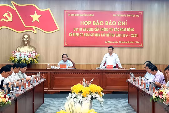 Cà Mau: Nhiều hoạt động tại lễ kỷ niệm 70 năm Sự kiện tập kết ra Bắc