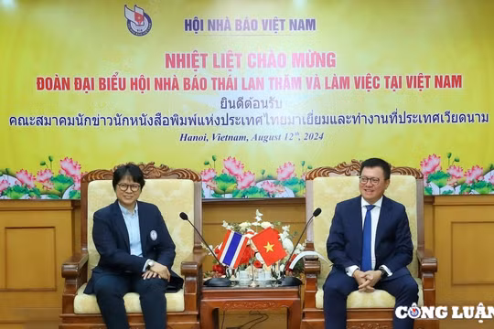 Tăng cường hợp tác cùng phát triển giữa Hội Nhà báo Việt Nam và Hội Nhà báo Thái Lan