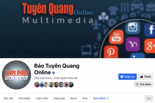 Fanpage Báo Tuyên Quang Online đạt mốc 84.000 người theo dõi