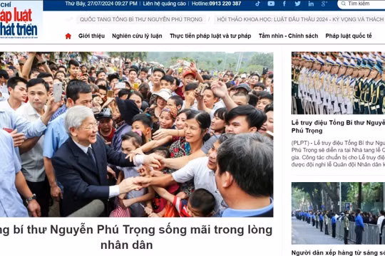 Tạp chí Pháp luật và Phát triển ra mắt giao diện mới, ứng dụng công nghệ AI hiện đại