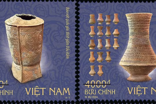 Bộ Thông tin và Truyền thông phát hành bộ tem bưu chính "Bảo vật quốc gia: Đồ gốm”