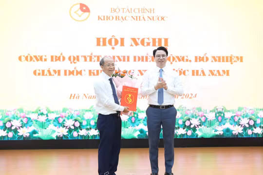 Điều động, bổ nhiệm Giám đốc Kho bạc Nhà nước Hà Nam
