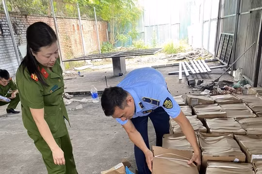 Hà Nội tạm giữ hơn 1 tấn chân giò lợn có dấu hiệu nhập lậu
