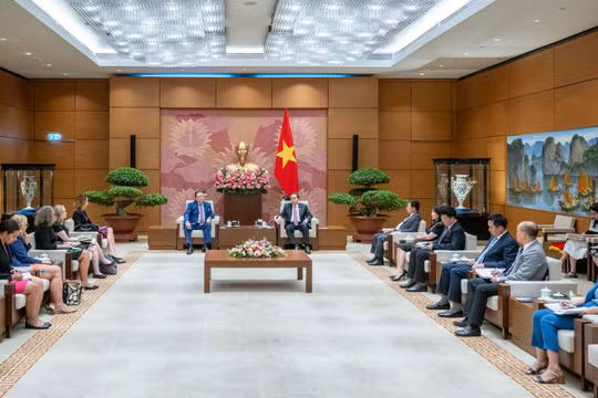 Chủ tịch Quốc hội Trần Thanh Mẫn tiếp Đại sứ Hoa Kỳ Marc Evans Knapper