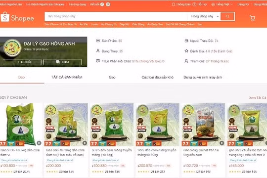 Bắc Ninh: Phát hiện gạo ST25 giả trên Shopee