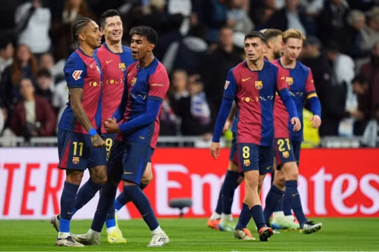 Hàng công chói sáng, Barca thắng đậm Real Madrid ngay tại Bernabeu