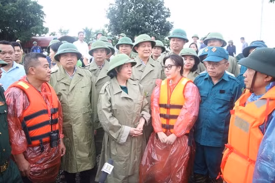 Bí thư Thành ủy Hà Nội kiểm tra công tác phòng, chống thiên tai tại Chương Mỹ và Quốc Oai