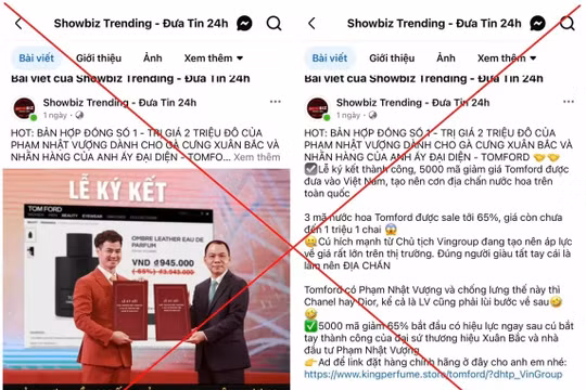 Cảnh báo về hành vi lừa đảo tài chính liên quan giả mạo thông tin người nổi tiếng
