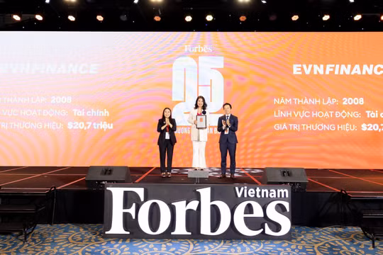EVNFinance lọt top 25 thương hiệu dẫn đầu năm 2024