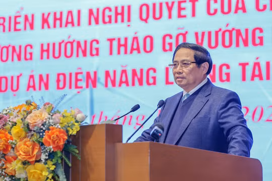 Thủ tướng Phạm Minh Chính: Tháo gỡ khó khăn, vướng mắc với các dự án năng lượng tái tạo phải công khai, minh bạch