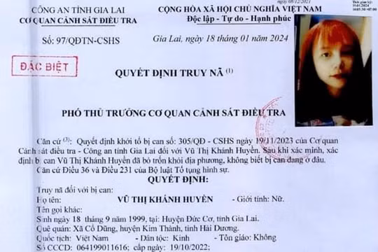 Gia Lai: Truy nã đặc biệt hot girl bán 5 người ra nước ngoài
