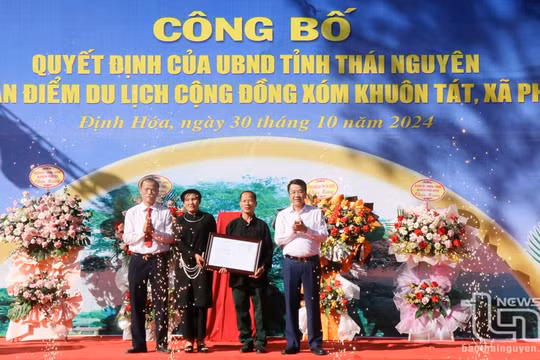 Công bố điểm du lịch cộng đồng xóm Khuôn Tát huyện Định Hóa, Thái Nguyên