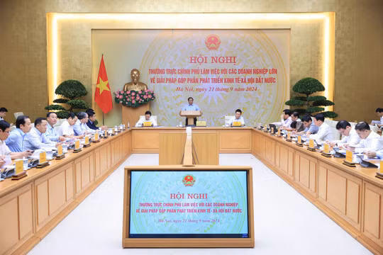 Thường trực Chính phủ làm việc với các doanh nghiệp lớn về giải pháp phát triển kinh tế - xã hội