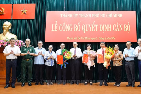 Ban Thường vụ Thành ủy TP HCM bổ sung 4 ủy viên