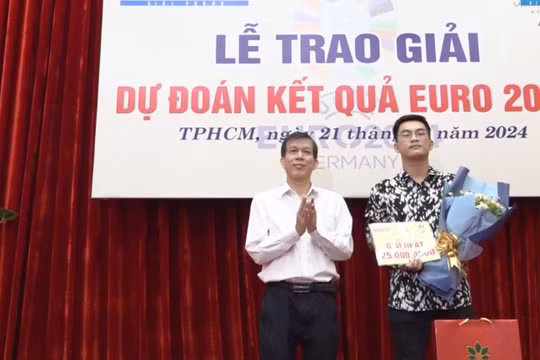 Báo Sài Gòn Giải Phóng trao giải cuộc thi 'Dự đoán kết quả bóng đá Euro 2024'