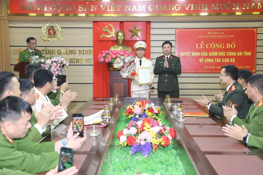 Công an tỉnh Quảng Ninh điều động, bổ nhiệm nhiều lãnh đạo, chỉ huy Công an các đơn vị