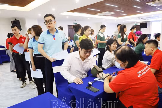 Hà Nam: Hội Chữ thập đỏ tỉnh tổ chức Ngày hội hiến máu tình nguyện 