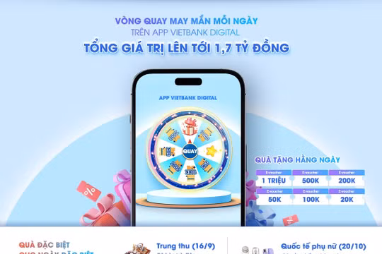 Vietbank ra mắt chương trình khuyến mãi “Quà tặng tiền tỷ - Chào thu hết ý”