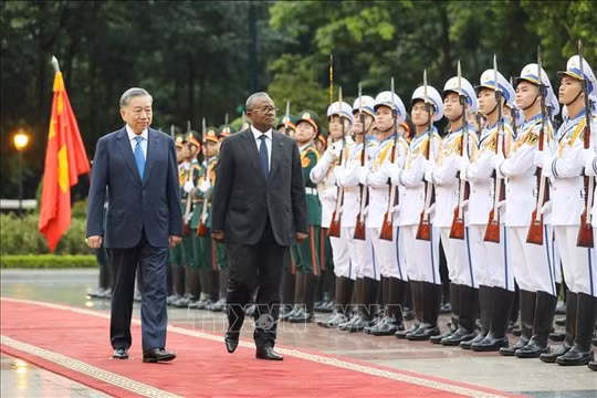 Tổng Bí thư, Chủ tịch nước Tô Lâm chủ trì Lễ đón chính thức Tổng thống Guinea-Bissau