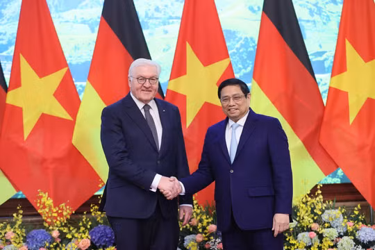 Thủ tướng Chính phủ Phạm Minh Chính hội kiến Tổng thống Đức Frank - Walter Steinmeier