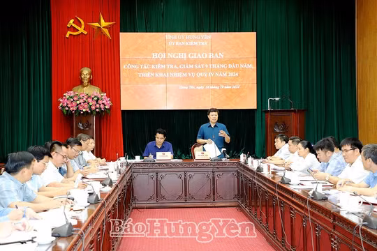 Hưng Yên phấn đấu hoàn thành 100% nội dung Chương trình kiểm tra, giám sát năm 2024