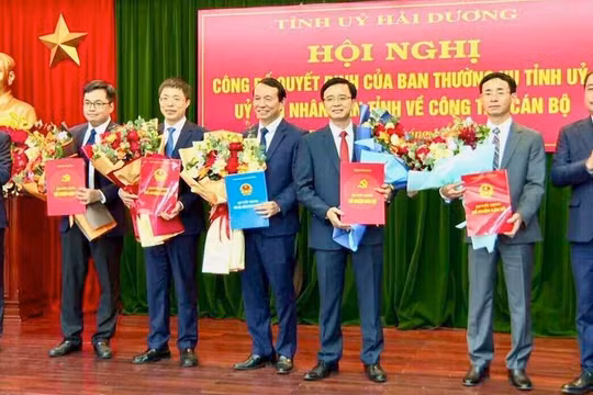 Hải Dương: Điều động, bổ nhiệm nhiều cán bộ chủ chốt