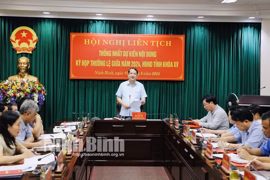 Ninh Bình: Thống nhất dự kiến nội dung kỳ họp thường lệ giữa năm 2024, HĐND tỉnh khóa XV