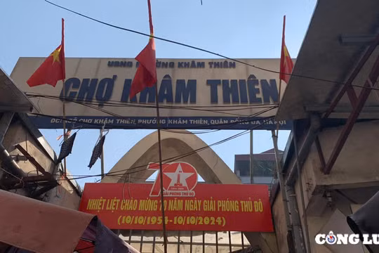 Chợ truyền thống gần 40 năm tuổi tại quận Đống Đa chuẩn bị đổi mới diện mạo
