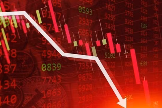 VN-Index chìm trong sắc đỏ, giảm hơn 35 điểm