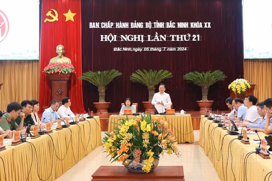 Hội nghị Ban Chấp hành Đảng bộ tỉnh Bắc Ninh lần thứ 21