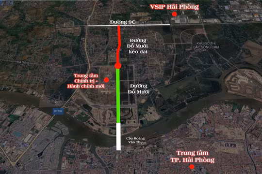 Hải Phòng: Cho phép chuyển đổi mục đích sử dụng đất để xây đường Đỗ Mười kéo dài
