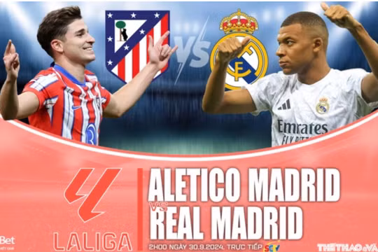Nhận định Atletico vs Real Madrid, 2h ngày 30/9 tại La Liga 2024/25