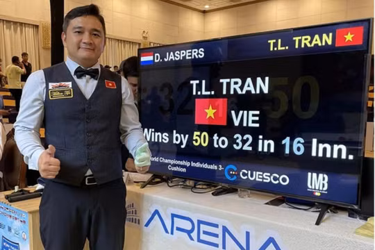 Trần Thanh Lực giành vé chơi chung kết giải billiards thế giới