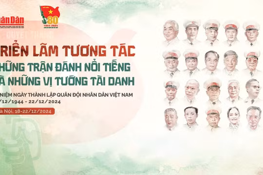Triển lãm tương tác “Những trận đánh nổi tiếng, những vị tướng tài danh” sẽ khai mạc vào chiều 18/12