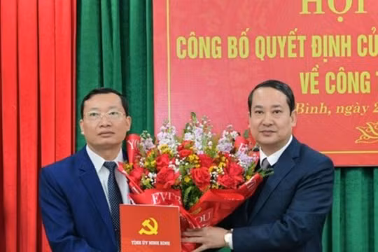 Bổ nhiệm ông Đinh Văn Nghĩa làm Phó Trưởng Ban Tuyên giáo Tỉnh ủy Ninh Bình