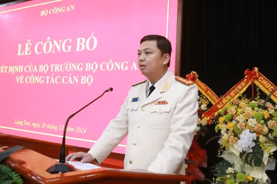 Bổ nhiệm Phó Cục trưởng Cục An ninh kinh tế làm Giám đốc công an tỉnh Lạng Sơn