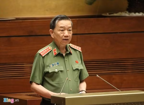 Bộ trưởng Bộ Công an Tô Lâm sẽ trả lời chất vấn của các đại biểu Quốc hội nhóm vấn đề về an ninh, trật tự, an toàn xã hội. Ảnh: Zing